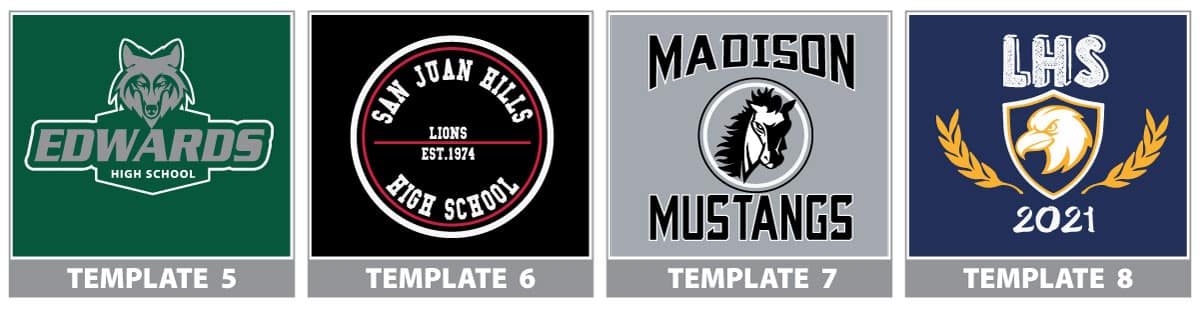Spirit Wear Templates 5-8